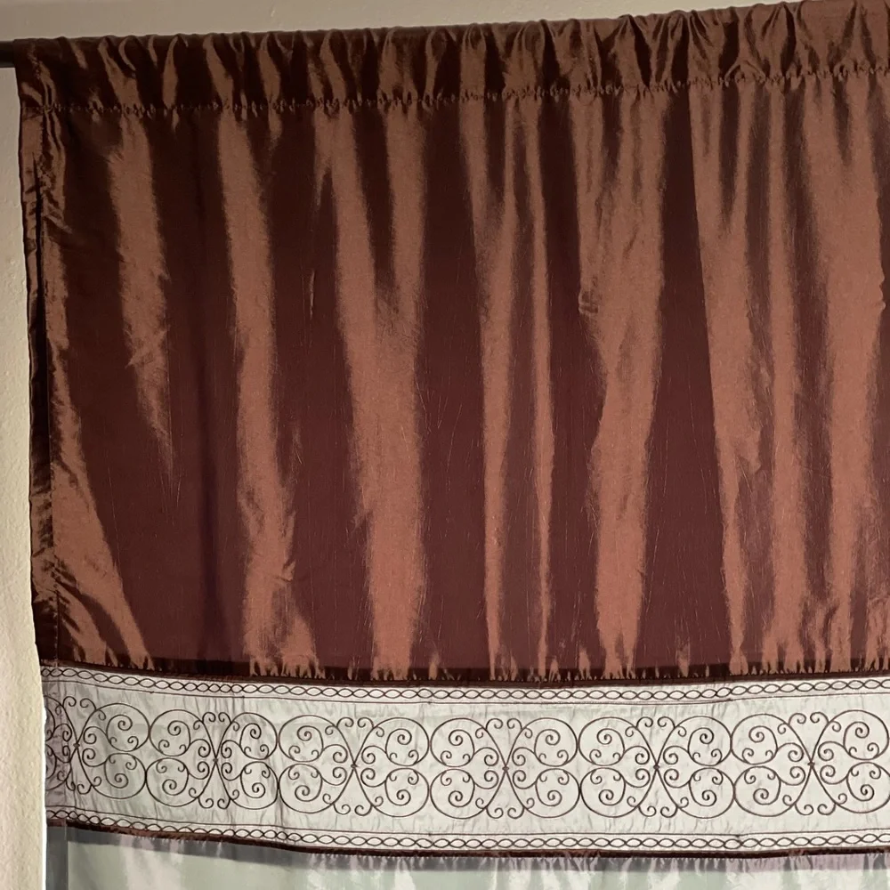 108” Curtains | Blue & Brown | JCP Home Collection